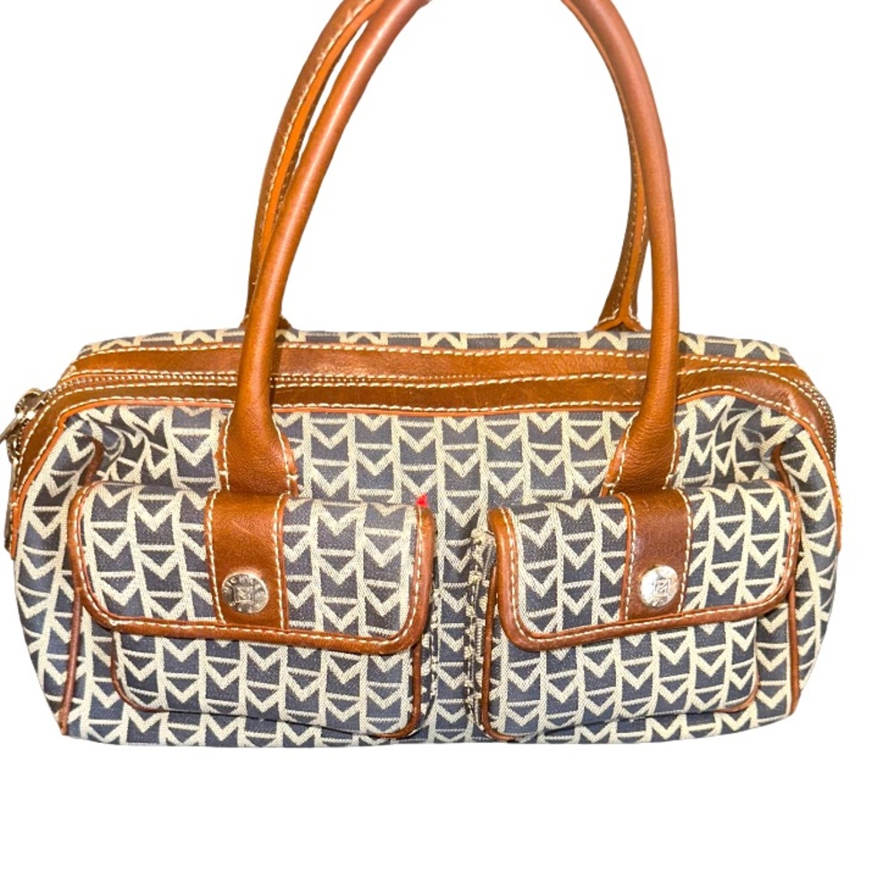 Michael Kors Satchel Double Pocket Denim Bag vintage style